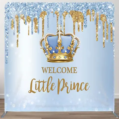 Aperturee Little Prince Fabric Backdrop Cover for Baby Shower - Aperturee