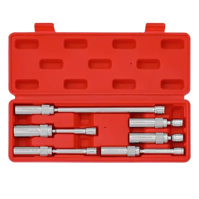 6PCS 3/8-Inch Drive Magnetic Swivel Spark Plug Socket Set, Thin Wall, Include 9/16-Inch, 5/8-Inch, 13/16-Inch, 14mm Socket, L...
