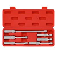 6PCS 3/8-Inch Drive Magnetic Swivel Spark Plug Socket Set, Thin Wall, Include 9/16-Inch, 5/8-Inch, 13/16-Inch, 14mm Socket, L...