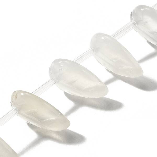 Natural White Agate Beads Strands