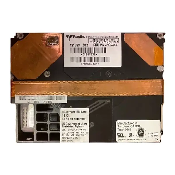 45G9467 IBM 1GB Fast SCSI 5400 3.5-inch 512KB Hard Drive