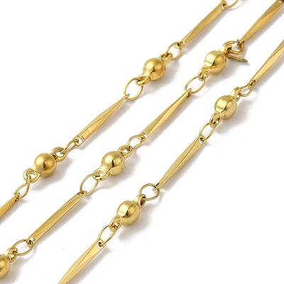 Ion Plating(IP) 304 Stainless Steel Faceted Rectangle Link Chains