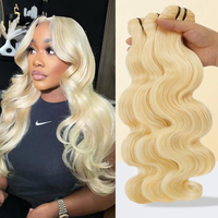 [Ashine] 12A 613 Blonde Human Hair Bundles 100% Virgin Vietnamese Hair Tangle-Free, No Shedding, Can Be Dyed & Styled