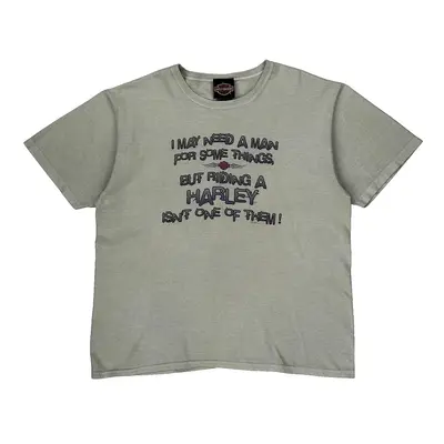 Made In Usa York, Pennsylvania Harley Davidson T-Shirt - Large Grey Cotton