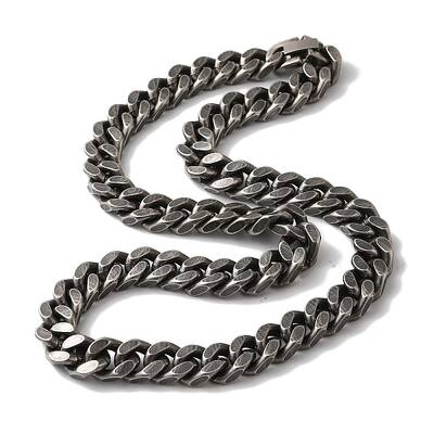 201 Stainless Steel Cuban Link Chain Necklaces