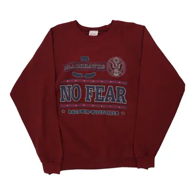 Baldwin Woodville Black Hawks Santee Sweats Graphic Sweatshirt - XL Burgundy Cotton Blend
