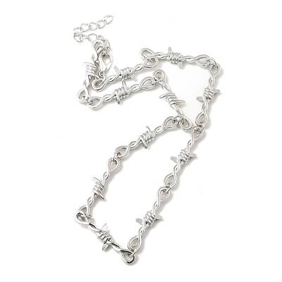 Alloy Thorns Link Chain Necklace