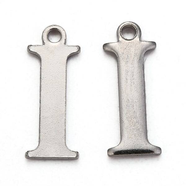 Tarnish Resistant 304 Stainless Steel Alphabet Charms