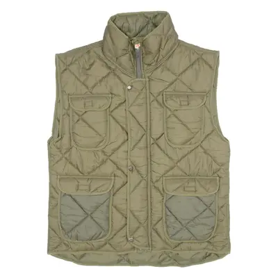 Mens Puffer Gilet Green M