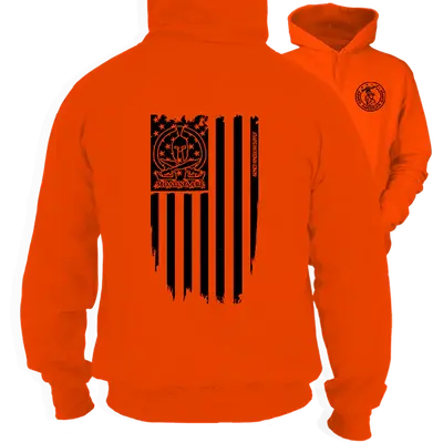 Molon Labe Ghost Flag - Hi-Vis Hoodie
