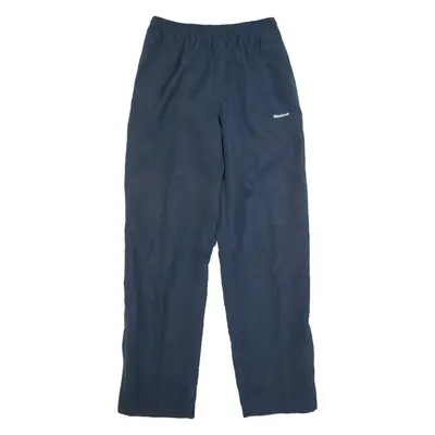 REEBOK Womens Track Pants Blue Straight UK 8 W26 L29