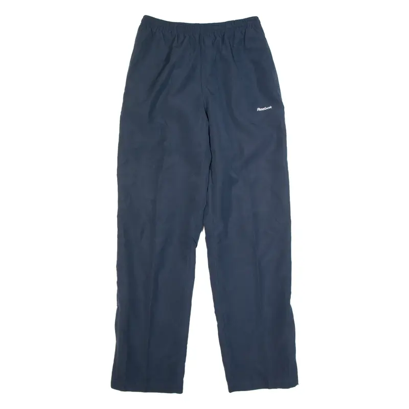 REEBOK Womens Track Pants Blue Straight UK 8 W26 L29