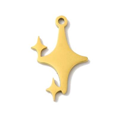 5Pcs 201 Stainless Steel Pendants