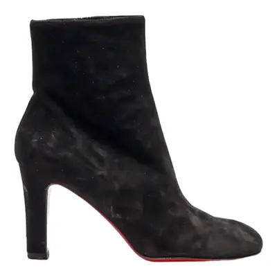 CHRISTIAN LOUBOUTIN Ankle Boots Black Leather Womens UK 4