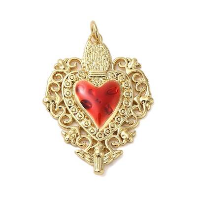 Rack Plating Brass Enamel Pendants