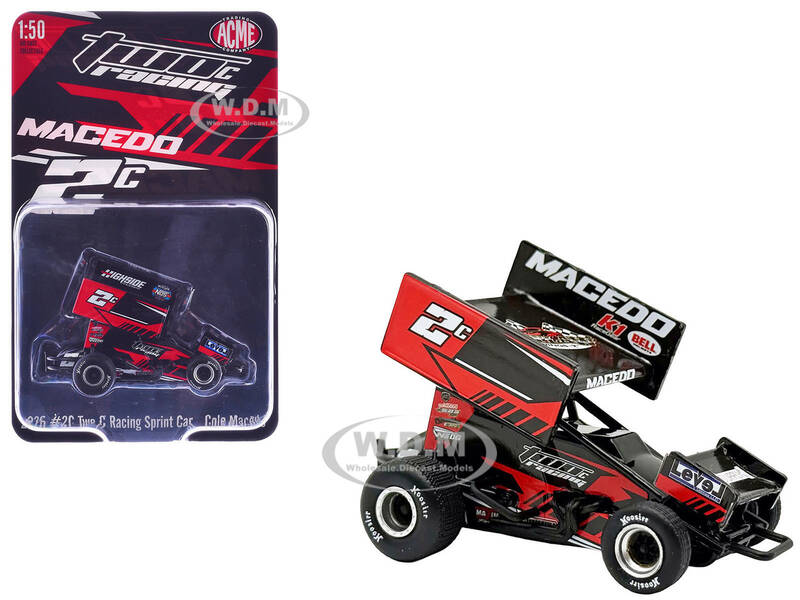 Winged Sprint Car #2C Cole Macedo Two C Racing (2026) 1/50 Diecast Model Car by ACME