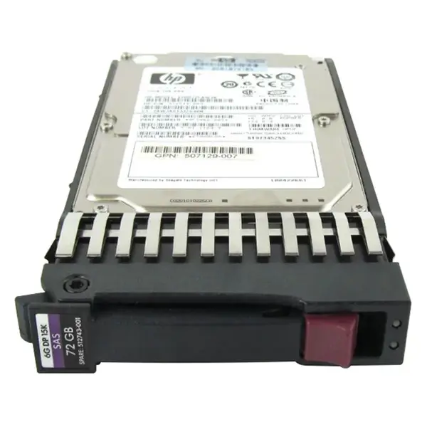 512743-001 HP 72GB 6Gb/s SAS 15000 2.5-Inch Hard Drive