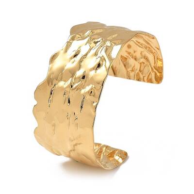 Ion Plating(IP) 304 Stainless Steel Cuff Bangles for Women