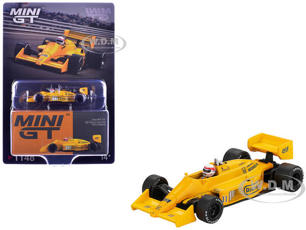 Lotus 99T #11 Satoru Nakajima Formula One F1 Monaco GP (1987) with Driver Figure Limited Edition 1/64 Diecast Model Car by ...