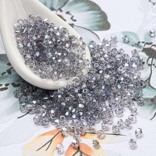 Transparent Electroplate Glass Beads