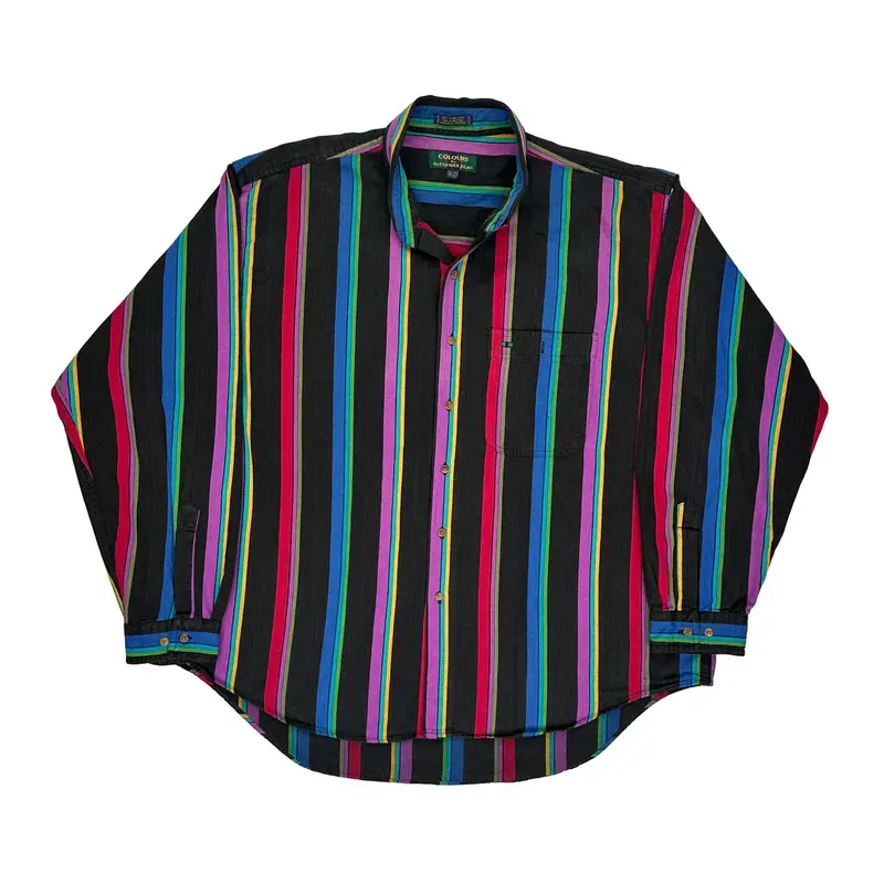 Alexander Julian Colours Striped Shirt - XL Multicoloured Cotton