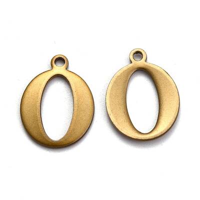 304 Stainless Steel Alphabet Charms