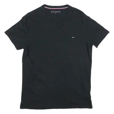 TOMMY HILFIGER Mens T-Shirt Black L