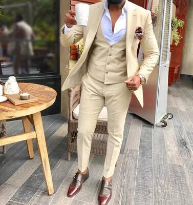 Champagne Groomsmen Suits