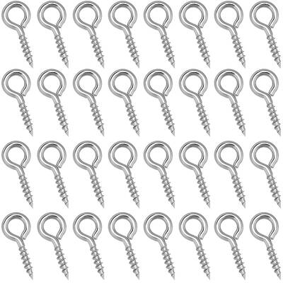 400Pcs 304 Stainless Steel Screw Eye Pin Peg Bails