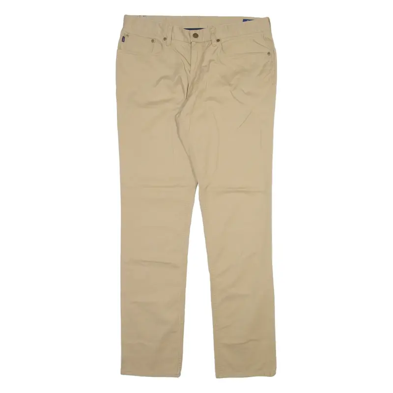 POLO RALPH LAUREN Mens Trousers Beige Slim Straight W33 L32