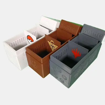 Perfect fit trading card Storage / Deck box, Pokémon, MTG, YuGiOh! Holds up to 500 standard trading cards