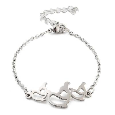 Non-Tarnish Stainless Steel Cable Chain Link Bracelets for Women Men