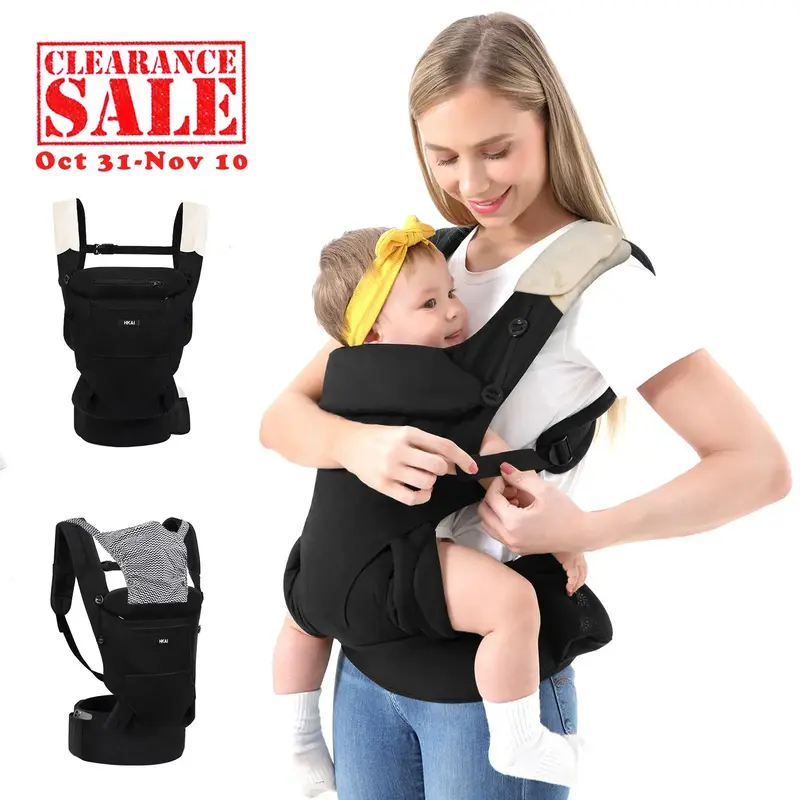 【Clearance sale】Baby Carrier, Ergonomic Baby Carrier for Newborn to Toddler with Adjustable Waistband & Breathable Mesh, ...