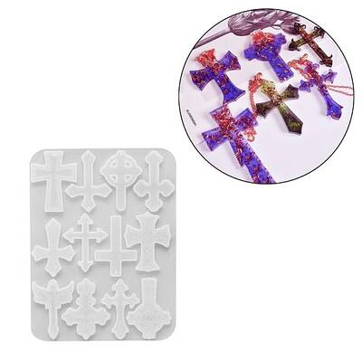 DIY Cross Pendant Silicone Molds