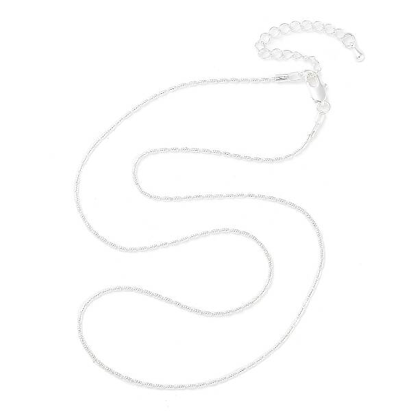 Brass Column Link Chain Necklaces
