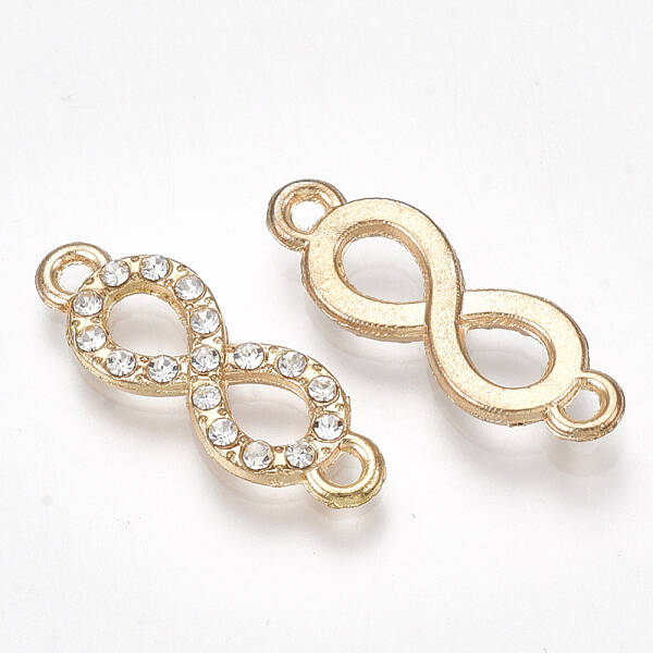 Alloy Rhinestone Links connectors