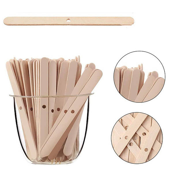 Wood Candle Wick Holder Bar