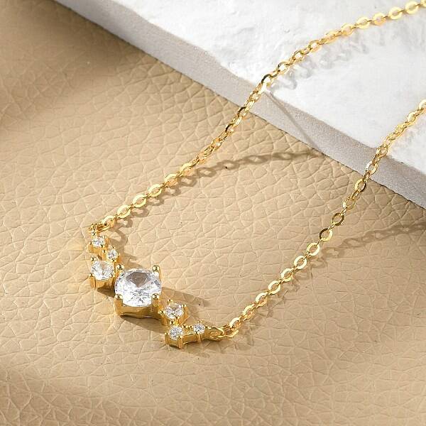 Sterling Silver Micro Pave Cubic Zirconia Link Bracelets