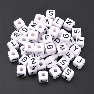 Large Hole Acrylic European Beads