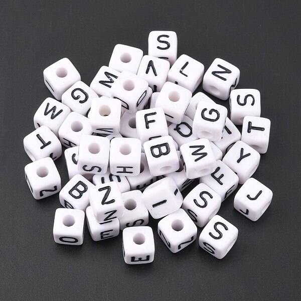 Large Hole Acrylic European Beads