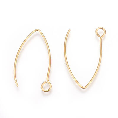 Ion Plating(IP) 304 Stainless Steel Earring Hooks
