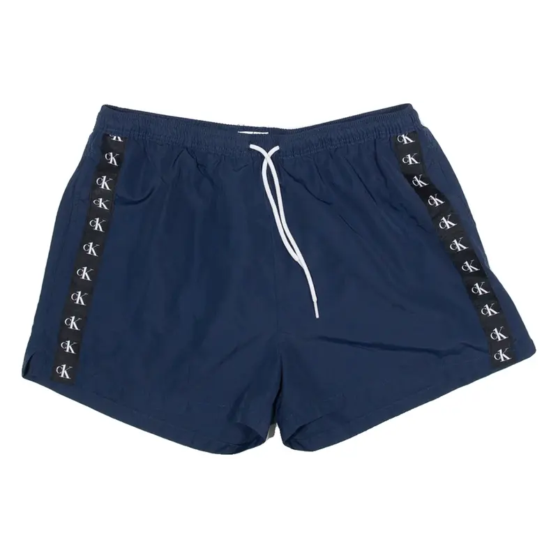 CALVIN KLEIN Mesh Lined Mens Swimming Shorts Blue L W32