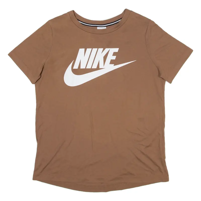 NIKE Womens T-Shirt Brown M