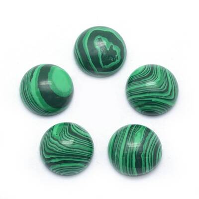 Synthetic Malachite Cabochons