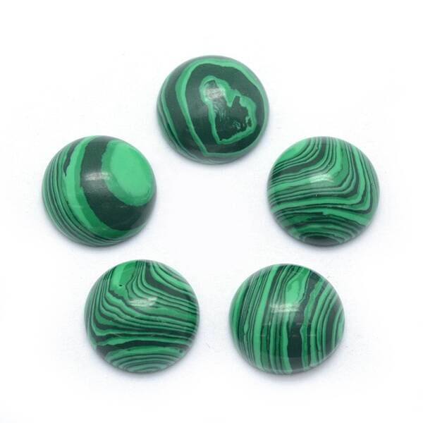 Synthetic Malachite Cabochons
