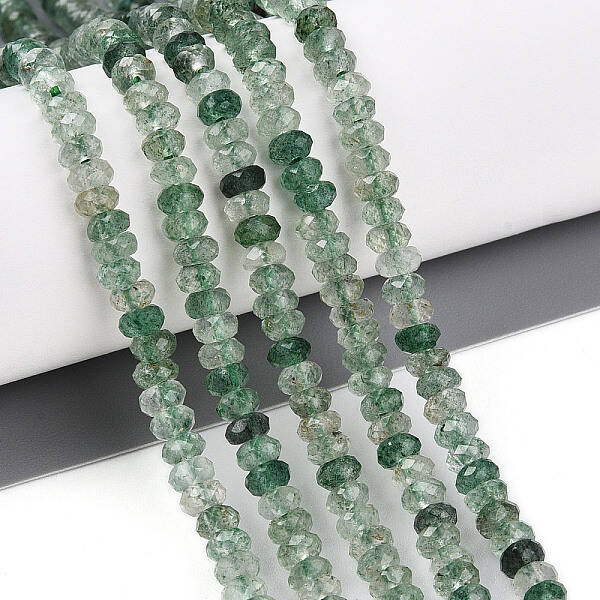 Natural Green Strawberry Quartz Beads Strands