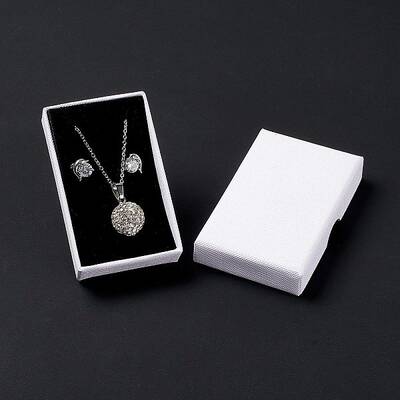 Paper with Sponge Mat Necklace Boxes