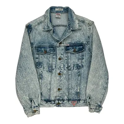 Georges Marciano Guess Denim Jacket - Medium Acid Wash Cotton | Size: medium