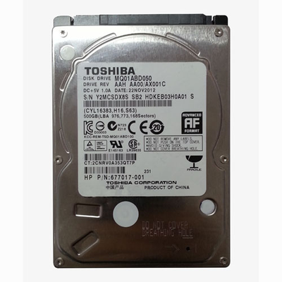 677017-001 HP 500GB 5400RPM SATA 3Gb/s 8MB Cache 2.5-inch Hard Drive