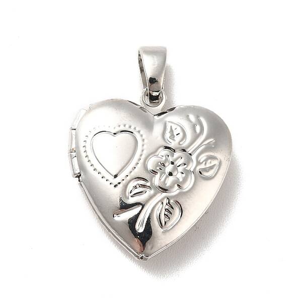 Rack Plating Brass Locket Pendants